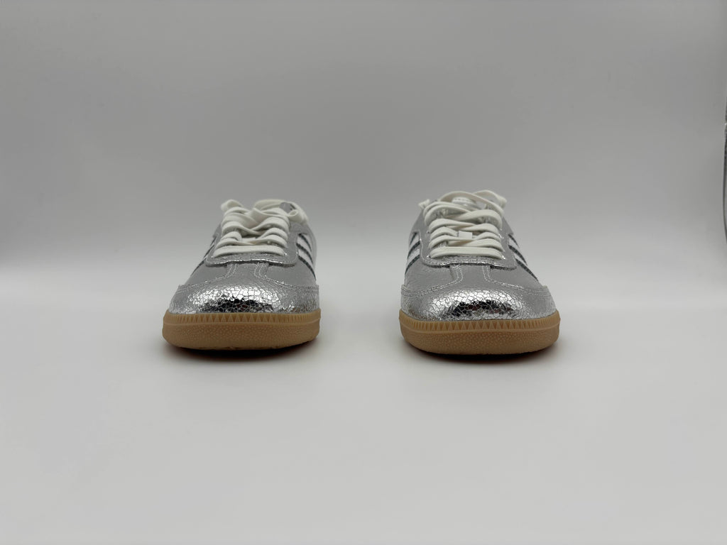 Adidas Samba OG Silver Metallic Cracked Leather