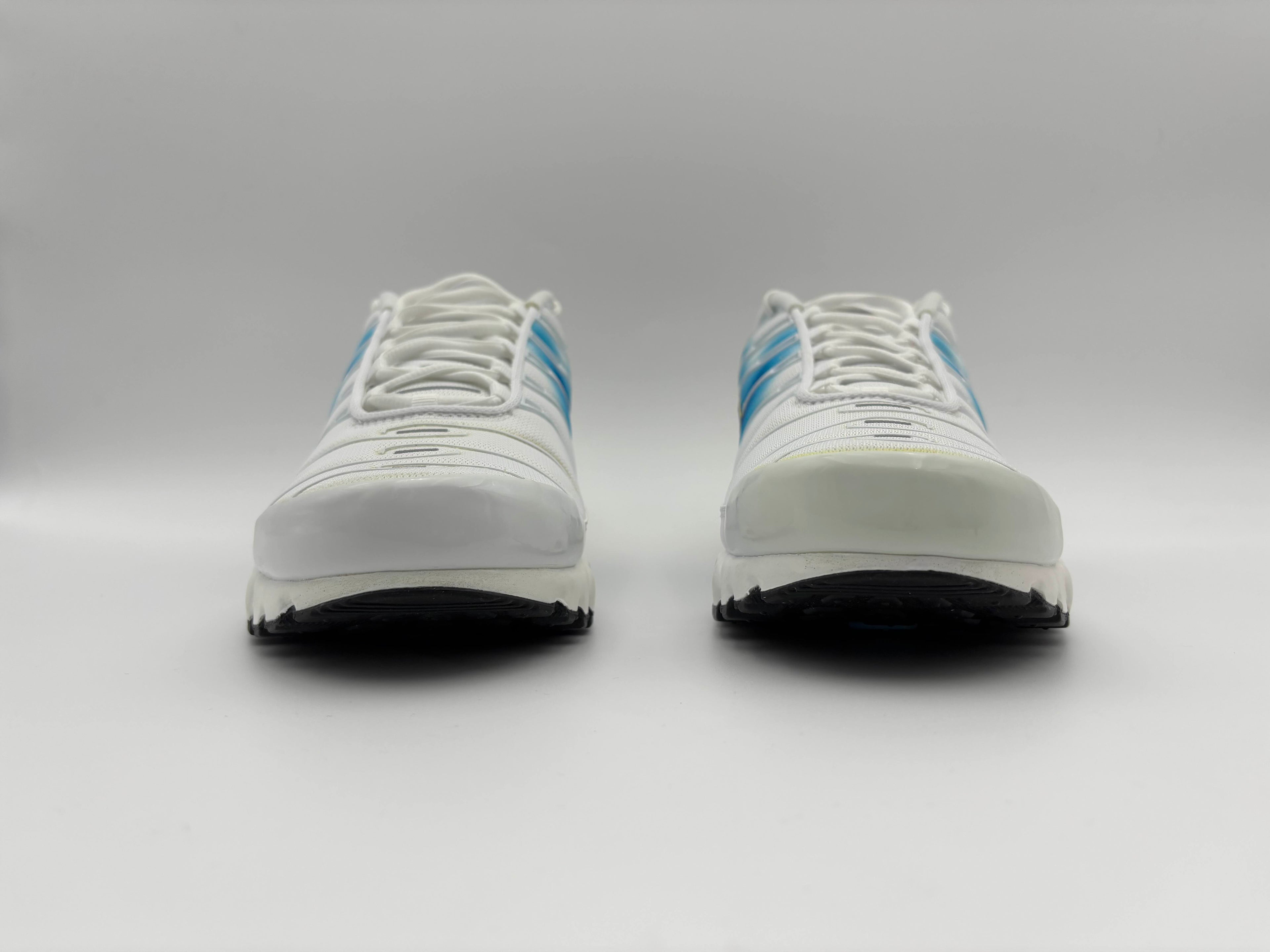 Nike Air Max Plus Spray Paint Swoosh White Blue