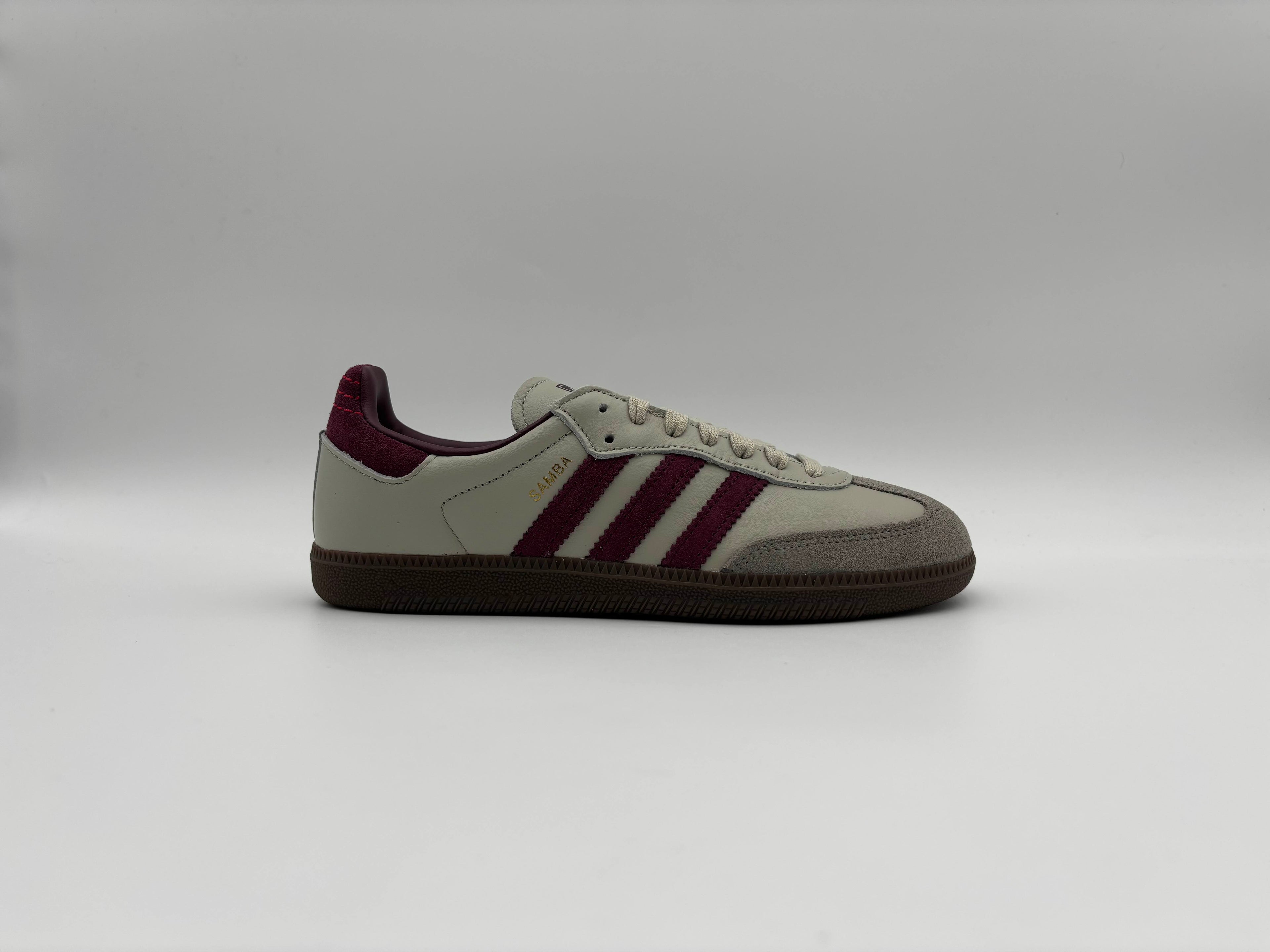 Adidas Samba OG Putty Grey Maroon