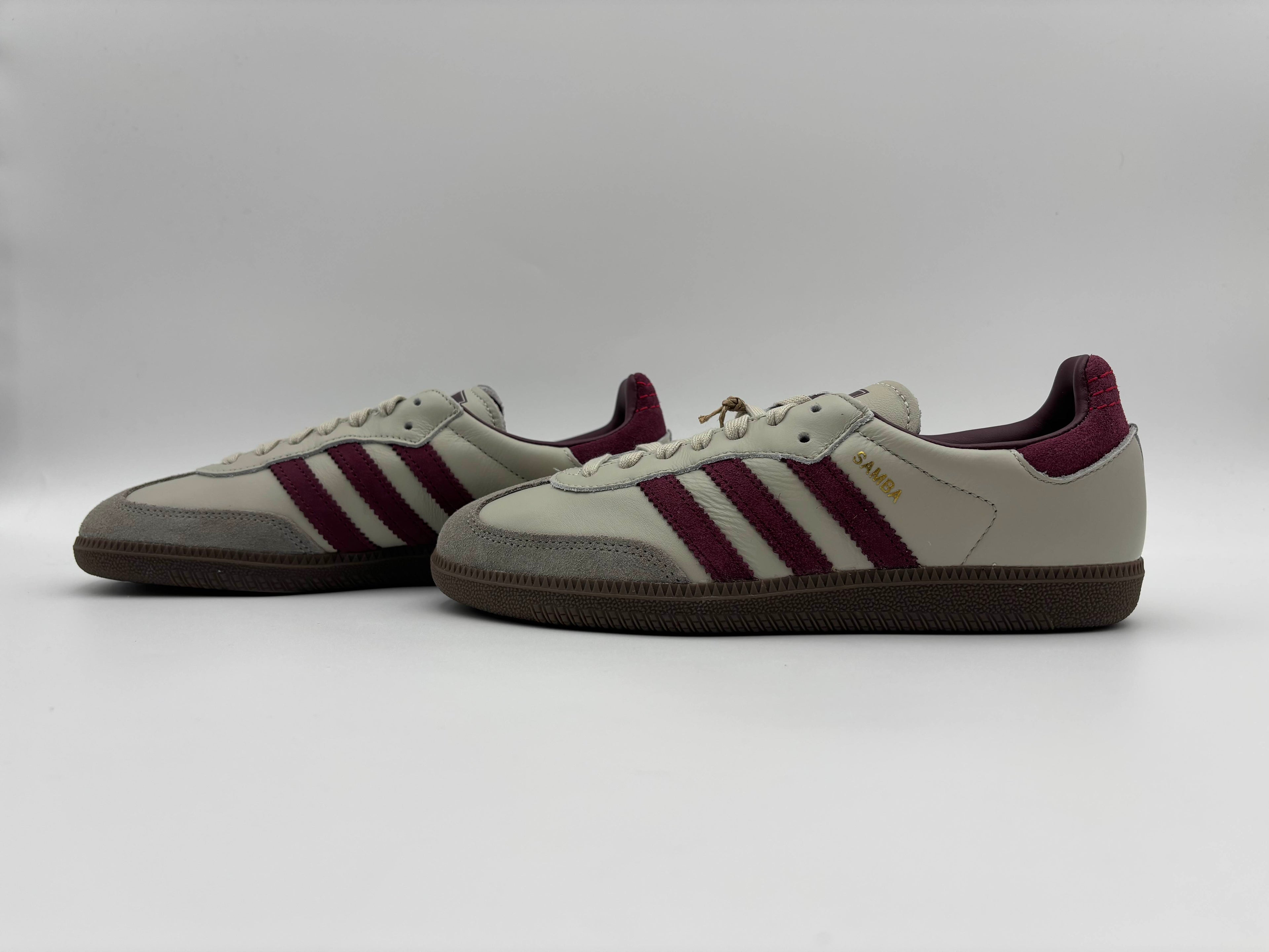Adidas Samba OG Putty Grey Maroon