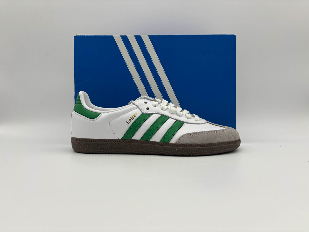 Brand-new Adidas Samba OG Footwear White Green sneakers side view